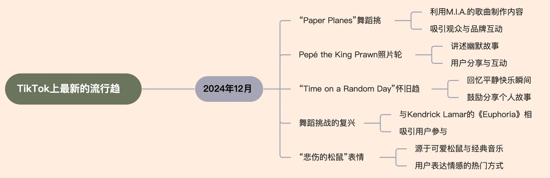 TikTok上最新的流行趋势
